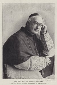 Kunnianarvoisin tohtori Herbert Vaughan, Westminsterin uusi roomalaiskatolinen arkkipiispa tekijältä English Photographer
