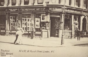 The Muchmore Art Co Ltd, 92 ja 93, Great Russell Street, Lontoo, W C tekijältä English Photographer