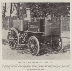 Uusi moottorin paloauto, Fire King tekijältä English Photographer