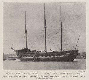 Old Royal Yacht Royal George, hajotetaan tai myydään tekijältä English Photographer