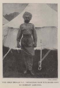 Ainoa intialainen VC, Risaldar Ram Elxander Rao, 1st Bombay Lancers tekijältä English Photographer