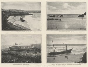 Viimeaikaiset kuohut, hylkyt Cornish- ja Kentish-rannikoilla