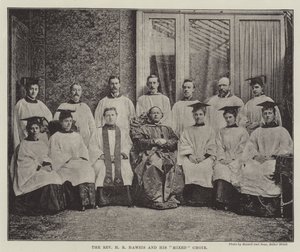 Pastori H R Haweis ja hänen sekakuoronsa tekijältä English Photographer