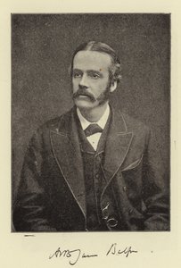 Oikea Arthur James Balfour, kansanedustaja, Irlannin pääsihteeri ja tuleva konservatiivipuolueen johtaja tekijältä English Photographer