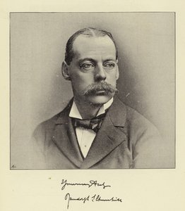 Oikea lordi Randolph Churchill, edesmennyt valtiovarainministeri ja alahuoneen entinen johtaja tekijältä English Photographer