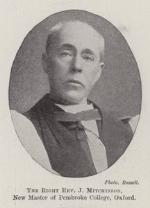 Oikea pastori J Mitchinson, Pembroke Collegen uusi maisteri, Oxford tekijältä English Photographer