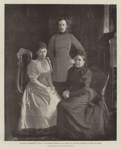 Kuninkaallinen häät Berliinissä, keisarinna Frederick ja Hessenin prinssi ja prinsessa Frederick Charles