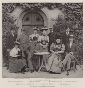 Kuninkaalliset häät Coburgissa, ryhmä Schlossissa tekijältä English Photographer