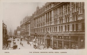 The Strand, Hotel Cecil, Lontoo (m/w kuva) tekijältä English Photographer