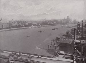 Thames ja Victoria Embankmentin itäosa tekijältä English Photographer