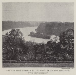 Näkymä Richmond Hilliltä, Glovers Islandilta, nyt uhannut muodonmuutos tekijältä English Photographer