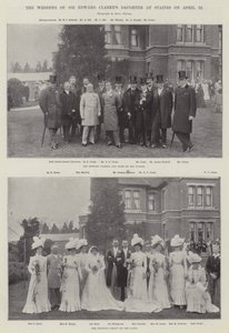 Sir Edward Clarkesin tyttären häät Stainesissa 22. huhtikuuta