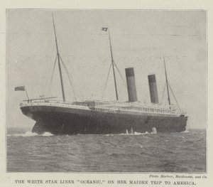 The White Star Liner Oceanic, hänen neitomatkallaan Amerikkaan tekijältä English Photographer