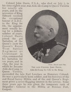 Edesmennyt eversti John Davis, Aide-de-Camp for Life to the King tekijältä English Photographer