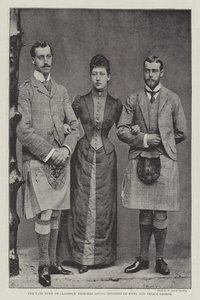 Edesmennyt Clarencen herttua, prinsessa Louise (Fifen herttuatar) ja prinssi George tekijältä English Photographer
