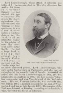 Edesmennyt Earl of Londesborough tekijältä English Photographer