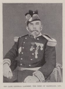Edesmennyt kenraali Lambert, Bazeillesin sankari, 1870 tekijältä English Photographer