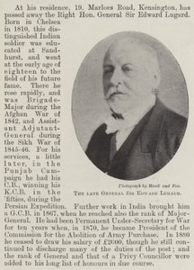 Edesmennyt kenraali Sir Edward Lugard tekijältä English Photographer