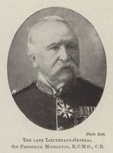Edesmennyt kenraaliluutnantti Sir Frederick Middleton, KCMG, CB tekijältä English Photographer