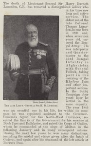 Edesmennyt kenraaliluutnantti Sir H B Lumsden tekijältä English Photographer