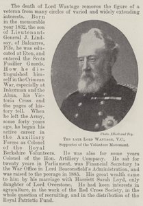 Edesmennyt Lord Wantage, VC, vapaaehtoisliikkeen kannattaja tekijältä English Photographer