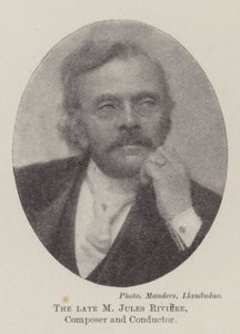 Edesmennyt M Jules Riviere, säveltäjä ja kapellimestari tekijältä English Photographer