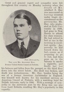 Edesmennyt herra Adalbert Hay, entinen Yhdysvaltain konsuli Pretoriassa tekijältä English Photographer