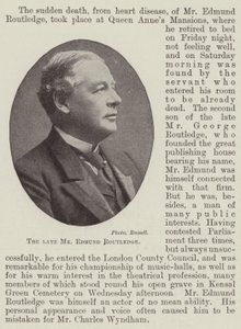 Edesmennyt herra Edmund Routledge tekijältä English Photographer