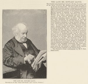 Edesmennyt herra Edward Lloyd, Daily Chroniclen ja Lloyds Weeklyn omistaja tekijältä English Photographer