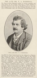 Edesmennyt herra F A Marshall tekijältä English Photographer