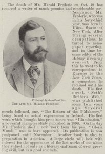 Edesmennyt herra Harold Frederic tekijältä English Photographer