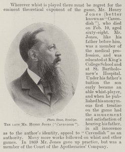 Edesmennyt herra Henry Jones (Cavendish) tekijältä English Photographer