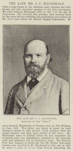 Edesmennyt herra J C Macdonald, Timesin johtaja tekijältä English Photographer