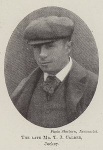 Edesmennyt herra T J Calder, Jockey tekijältä English Photographer