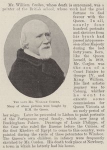 Edesmennyt herra William Corden, jonka kuvista HM the Queen osti monet tekijältä English Photographer