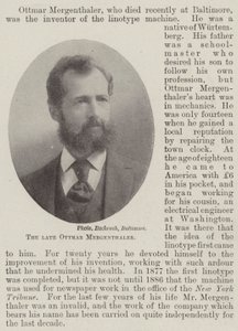 Edesmennyt Ottmar Mergenthaler tekijältä English Photographer