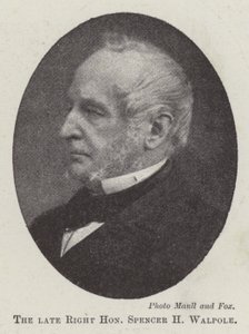 Edesmennyt Right Honorable Spencer H Walpole tekijältä English Photographer