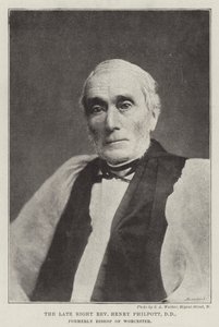 Edesmennyt oikea pastori Henry Philpott, DD, entinen Worcesterin piispa tekijältä English Photographer