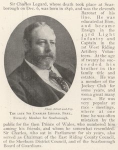 Edesmennyt Sir Charles Legard, Baronet, entinen Scarborough