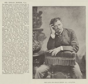 Edesmennyt Sir Edgar Boehm, RA, kuvanveistäjä tekijältä English Photographer