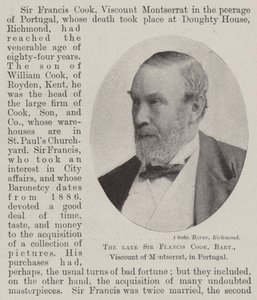 Edesmennyt Sir Francis Cook, Baronet, Montserratin varakreivi, Portugalissa tekijältä English Photographer