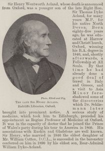 Edesmennyt Sir Henry Acland, Radcliffe-kirjastonhoitaja, Oxford tekijältä English Photographer