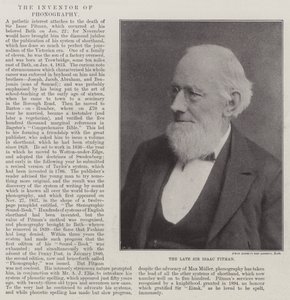 Edesmennyt Sir Isaac Pitman tekijältä English Photographer