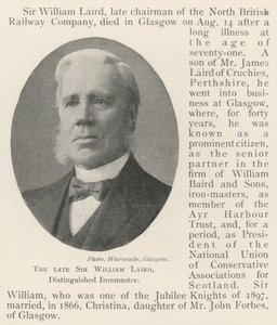 Edesmennyt Sir William Laird, arvostettu Ironmaster tekijältä English Photographer