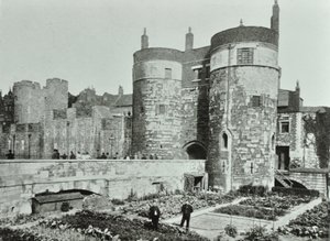 Tower of London, Tower Hill: Beauchamp ja Byward Towers, 1895 tekijältä English Photographer