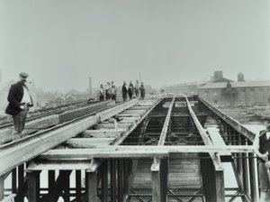 Vauxhallin silta: purku, 1898 tekijältä English Photographer