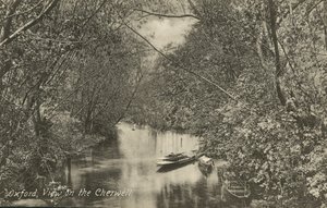 Näkymä Cherwell-joelle, Oxford, Oxfordshire (m/w kuva) tekijältä English Photographer
