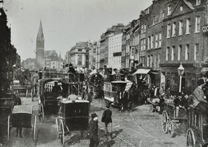Whitechapel High Street, katsoen itään, 1890 tekijältä English Photographer