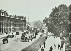 Whitehall, Westminster LB: katsot pohjoiseen, 1890 tekijältä English Photographer