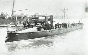 Yarrow and Company Shipbuilding Works, Isle of Dogs, torpedovene nro. 80, Lontoo, 1887 tekijältä English Photographer